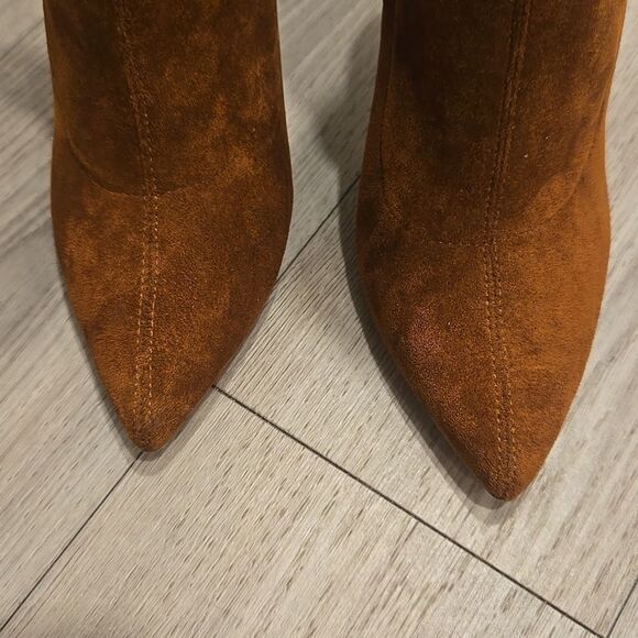 Olivia Ferguson women's Elegant High Stiletto Heel Soft Faux Suede Boots sz 9 - Picture 11 of 11